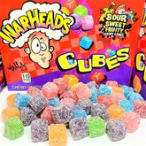 Warheads Chewy Cubes Theatre Box 4oz case 12ct - candy